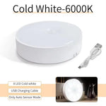 veilleuse led rechargeable sans fil lampe sol blanche moderne détecteur mouvement usb portable