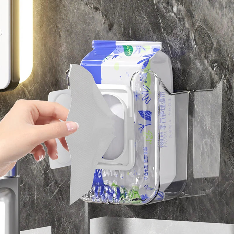 porte serviettes porte guêtres transparent moderne pratique adhésif cuisine salle bains