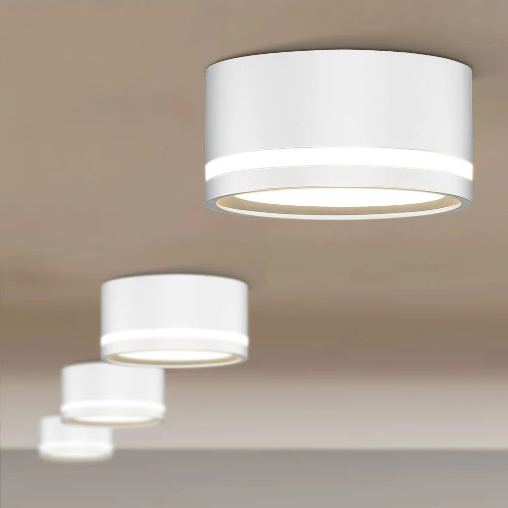 lampe moderne blanc surface aluminium flux lumineux 249 2000 vissée cuisine chambre
