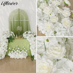 Composition florale artificielle pour arc de mariage