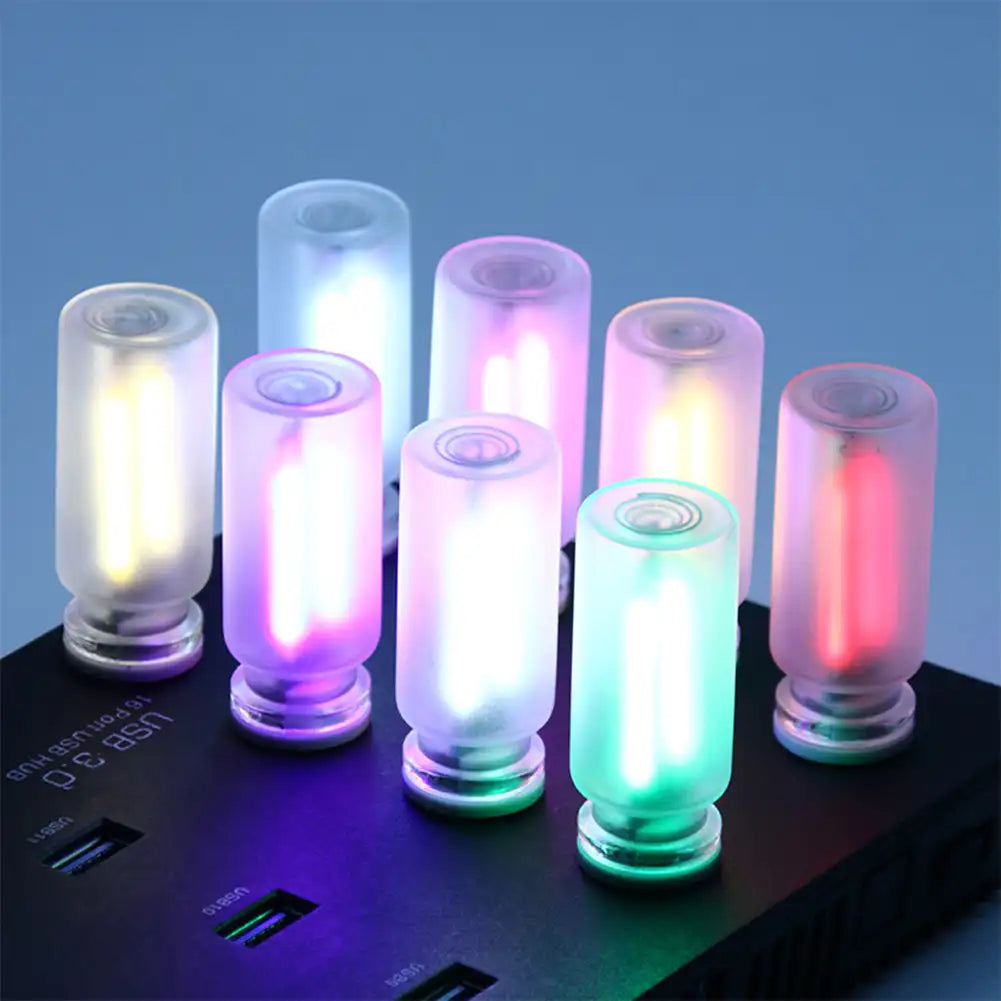 lampe led rechargeable transparente usb blanc rose vert bleu moderne minimaliste