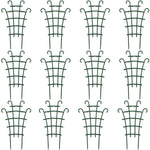 treillis support plantes grimpantes vert foncé structure grille 12 pièces pots fleurs décoration jardin