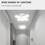 Lampes LED pliables forme éventail blanc froid E27 moderne 28W 20000H