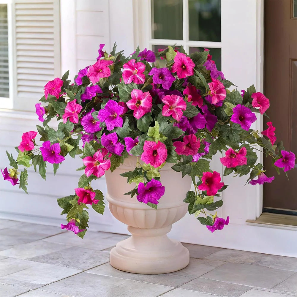 bougies fleurs artificielles rose violet blanc vert décoration jardin extérieur intérieur anniversaire mariage festif