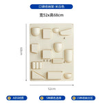 panneau rangement mural moderne beige clair 15 compartiments vis fixation boîtes outils chambre