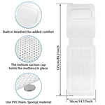 coussin bain blanc maille fine antidérapant suction cup confortable accessoire baignoire sécurité salle bain