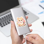 sticker animal dessin animé enfant kawaii fleurs adhésif imperméable collection papeterie