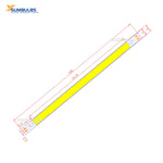 ruban led jaune orange vert bleu blanc moderne 200mm 15.5mm 10w 12v