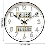 horloge murale moderne horaire température humidité calendrier numérique
