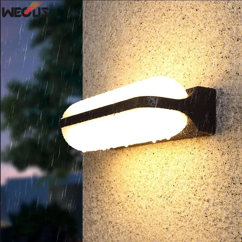 applique murale led moderne noir adhésive aluminium étanche 20w 249lm