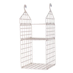 étagère suspendue moderne rose pâle étages hooks rangement serviettes pulls