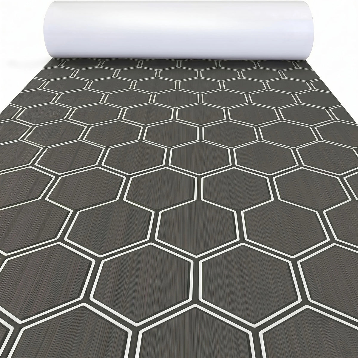 tapis sol mousse eva hexagon noir vert moderne antidérapant adhésif camping surf