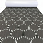 tapis sol mousse eva hexagon noir vert moderne antidérapant adhésif camping surf