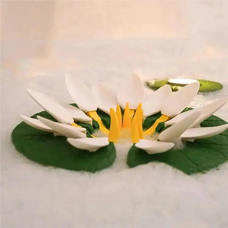 décoration bain fleur lotus flottante verre boissons feuilles pétales naturelle zen élégante