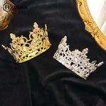 décoration gâteau couronne or argent cristaux topper anniversaire mariage fête élégant baroque