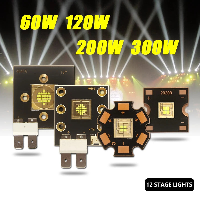 puce led 40w 60w 80w 120w 150w 300w 400w noir carré points dorés moderne