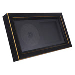 cadre photo noir or texture mat classique cd signés décoration murale adhésif