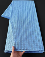 serviette coton dentelle rayures fines bleu clair blanc beige marron classique haute qualité écologique