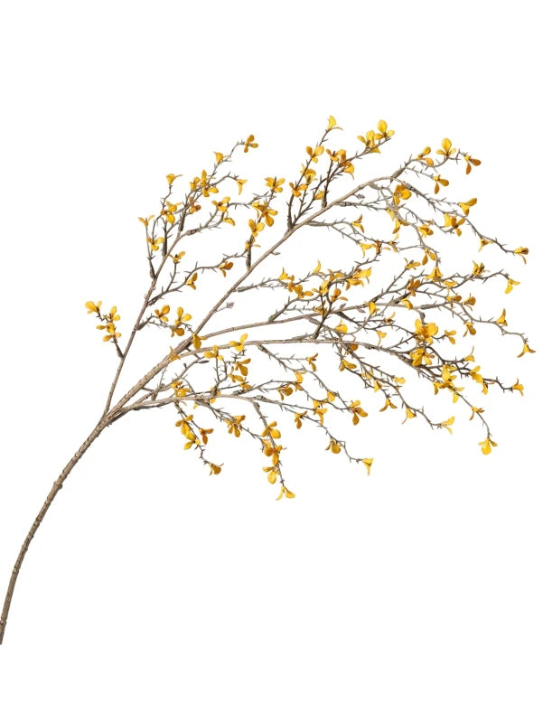 branche artificielle feuilles simples vase décoration intérieure naturelle minimaliste noir jaune rose violet bleu