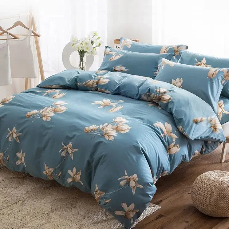 Housse de couette pastorale dans une chambre décorée