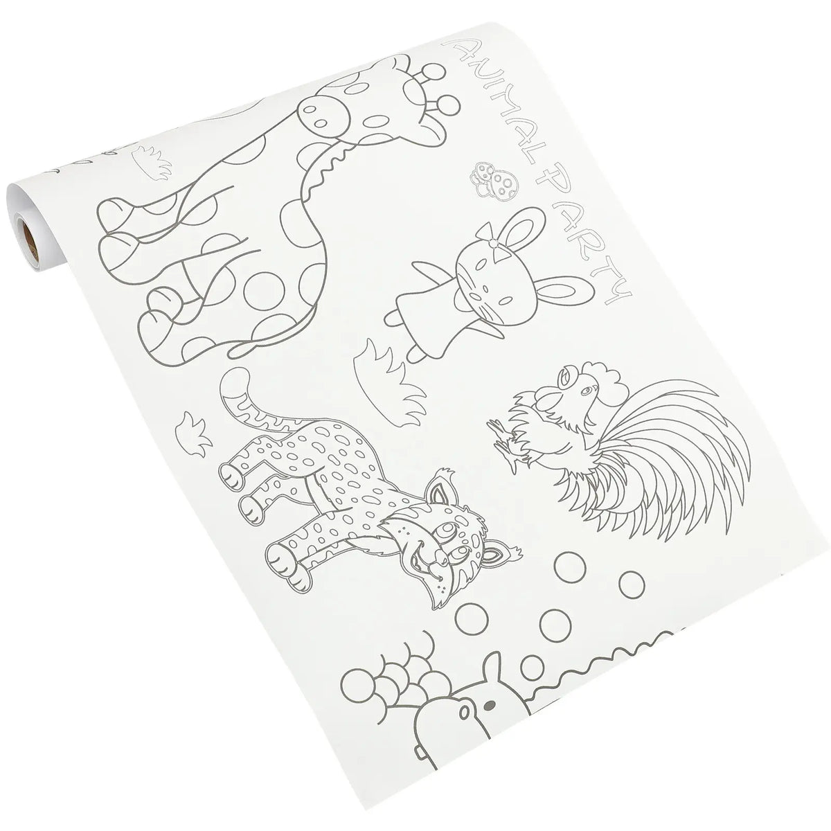 papier colorier géant illustré animaux floraux enfants opaques crayons couleurs stylos bille