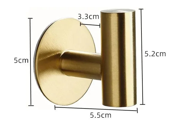 porte serviettes adhésifs acier inoxydable or noir moderne lisses cuisine salle bain