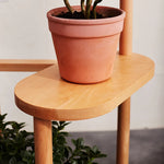 présentoir plantes bois moderne multi niveaux blanc gris boises pots fleursintérieur