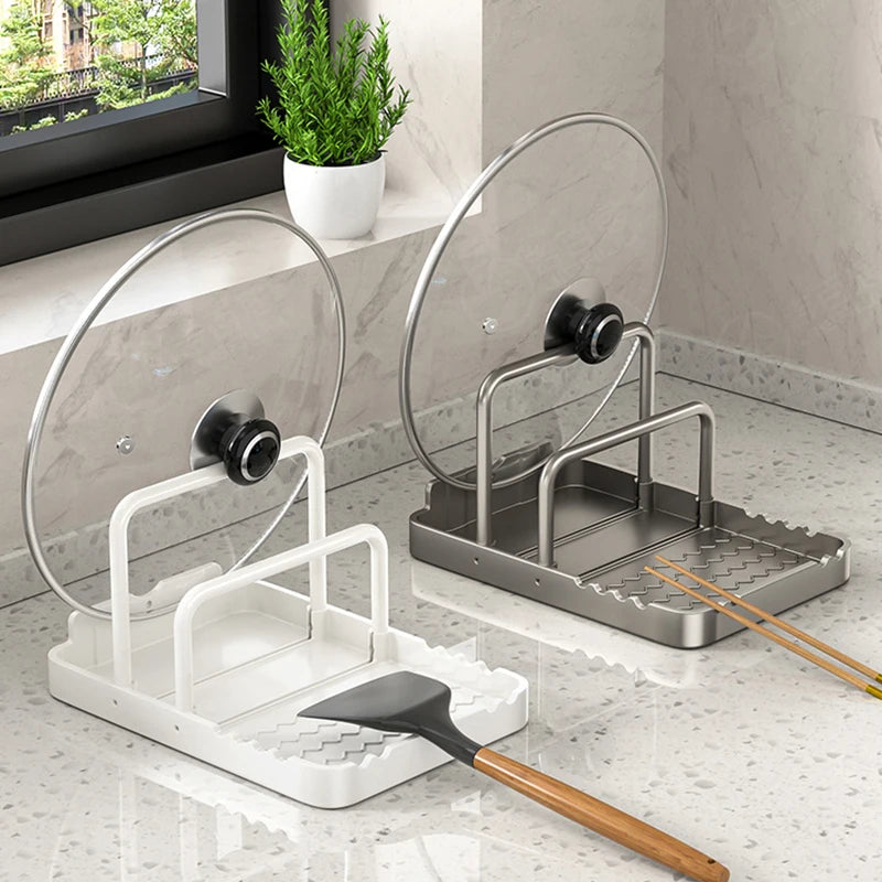 porte couvert argenté transparent moderne grille ondulée clips spatule baguettes planche découper