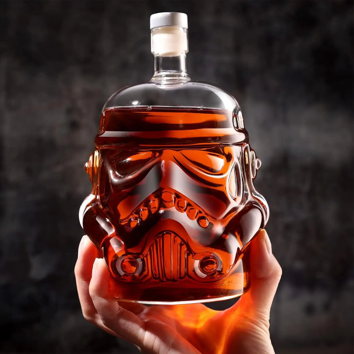set décanter verres liqueur transparent star wars stormtrooper geek collector ambré argenté 25oz 10oz