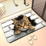 tapis scénique animaux chien chat moderne antidérapant résistant extérieur 30x50cm 40x60cm