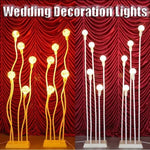 décoration mariage lumière or blanc rose sphérique moderne transparent fixée base carrée événement festif