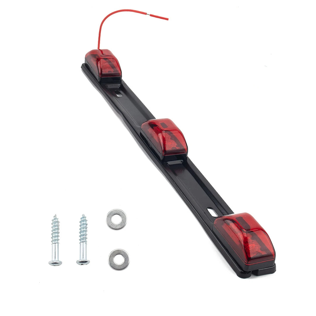 barre lumineuse led rouge moderne vis fixations incluses 36cm 2.7mm 1.4mm