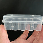 boite rangement transparente flacons tubes laboratoire plastique empilable organiseur pratique