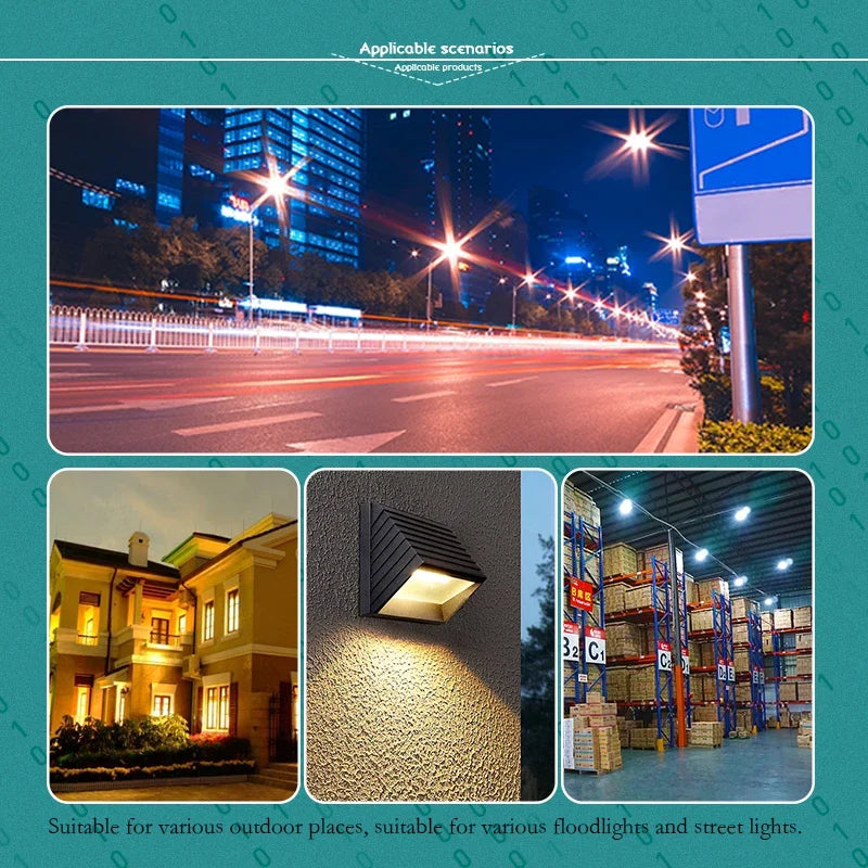lampe led 10w 20w 30w 50w 100w blanc chaud froid extérieur diy