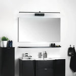 lampe miroir postmoderne noir mat fixée mur éclairage led moderne 60cm 80cm 100cm