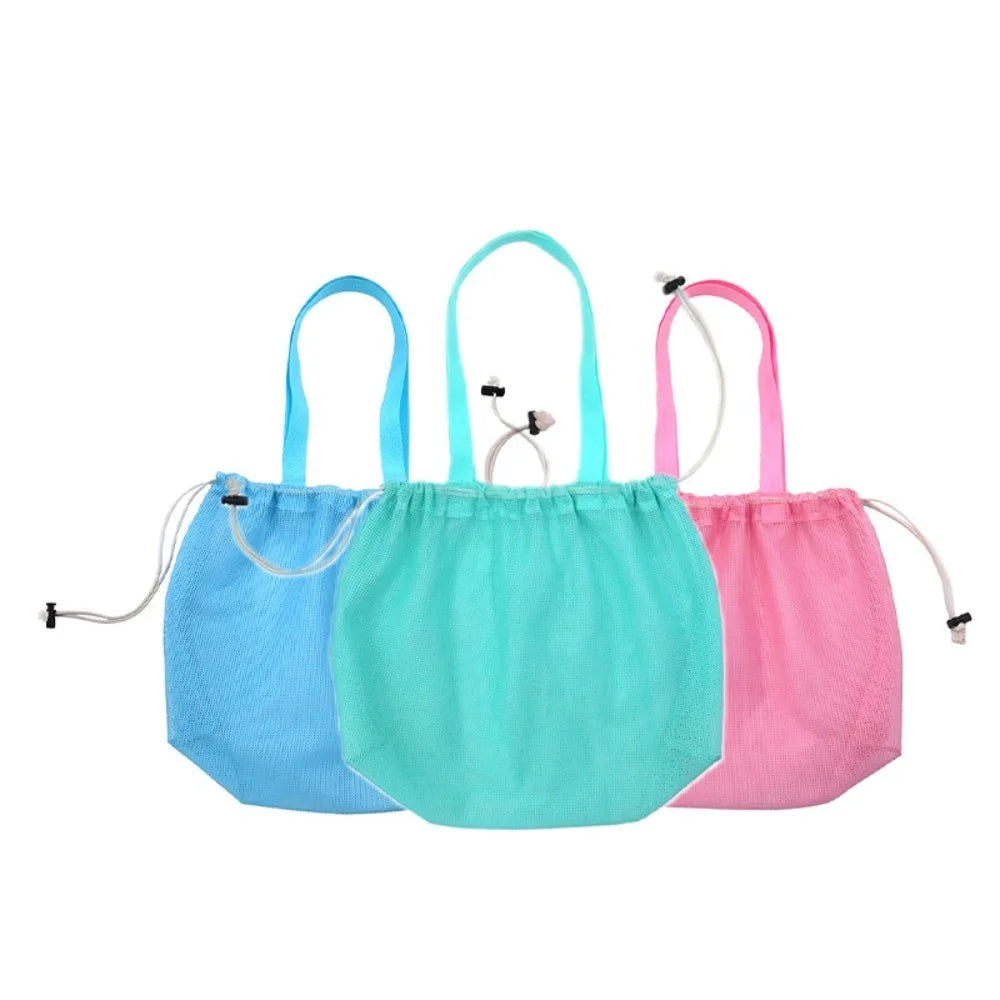 sac rangement polyestère pliable transparent voyage plage organisation jouets salle bain