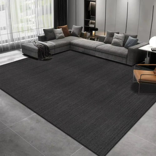tapis salon moderne gris noir vert motif abstrait décoration maison intérieur appartement doux polyester
