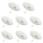 parapluie traditionnel blanc sans motif opacité vintage poignée bois résistant soleil