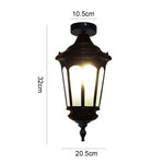 Lampe rue or noir texture métallique classique vintage murale éclairage quotidien