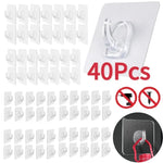 crochet mural transparent adhésif pvc moderne porte serviettes porte clés support charge lourde organisation
