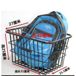panier vélo acier noir grille moderne clips fixation durable étanchearrière vélo.storage
