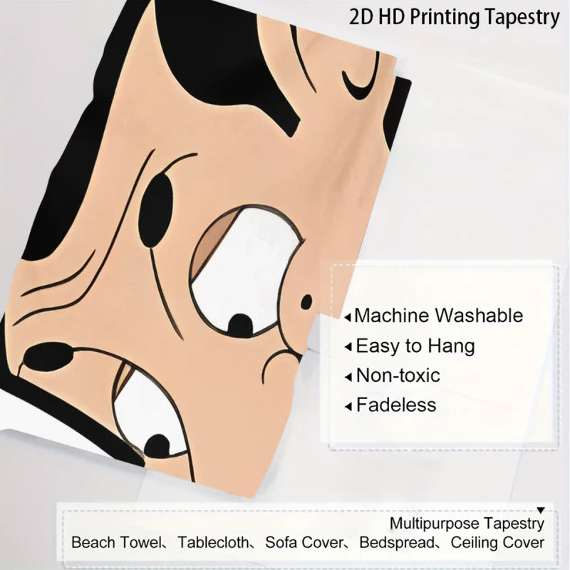 tapisserie pop art animaux motifs colorés tissu polyestère lavable machine