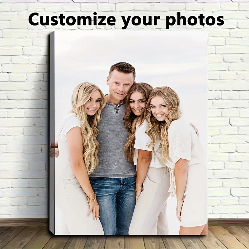 toile imprimée portrait famille smartphone impression artisanale cadre boisclair decoration interieur