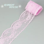 ruban dentelle fleurs rose blanc bleu beige gris rouge vert violet classique polyester écologique
