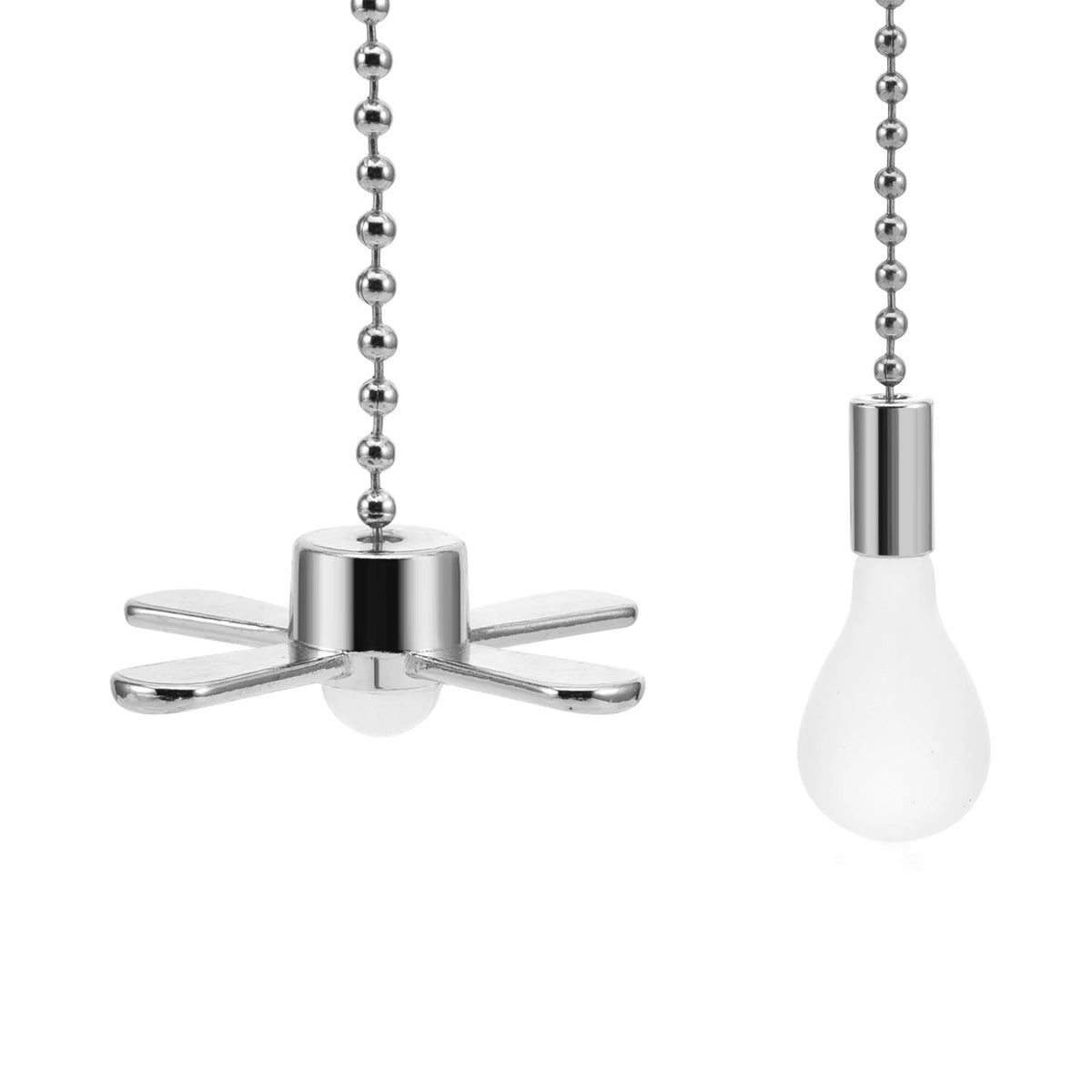 pendant métal argent bronze moderne chaîne tirette propulseur opaque