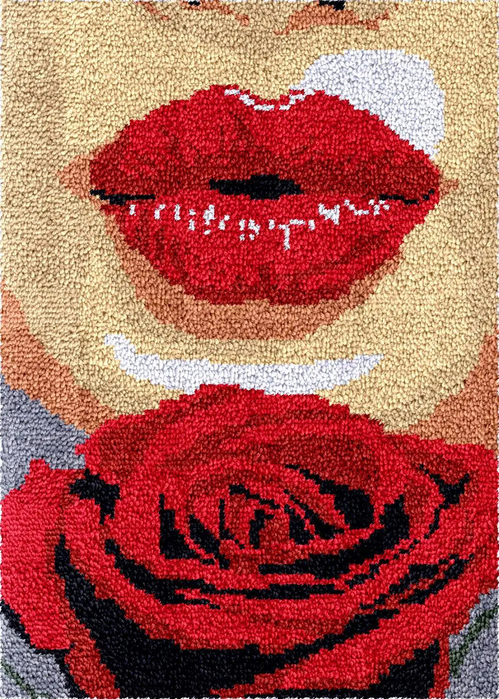tapisserie crochet tapis broderie filet artistique instructions grille laine création artisanales
