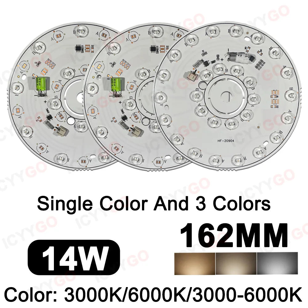 plaque led circulaire 12w 108mm blanc moderne technologie diodes led 6000k driver free