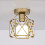 lampe moderne or noir structure métal éclairage intérieur chambre salon