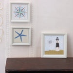 tableaux decoratifs marin rose mer etoile phare rose vents deco plage petits blancs
