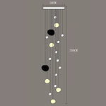 suspension lumineuse moderne acrylique blanc 18 têtes 249 flux lumineux led rc dimmable